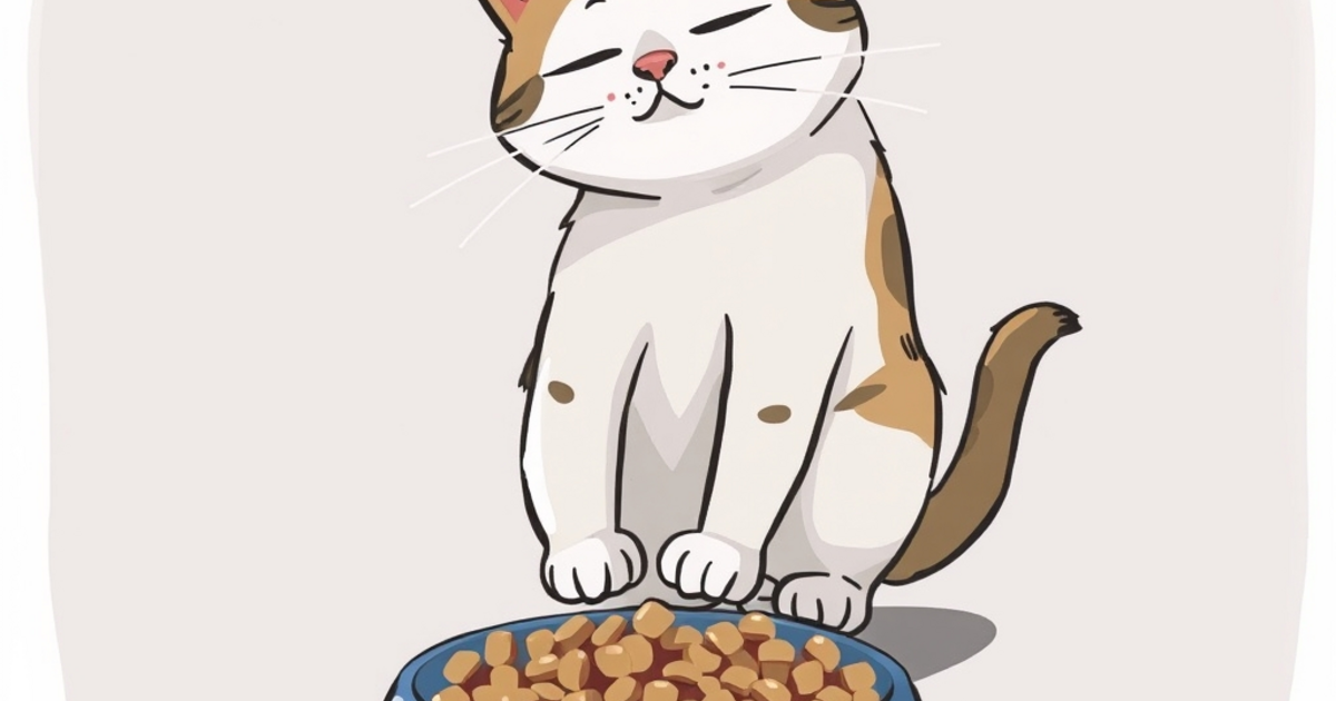 ภาพแมวไม่กินอาหารเม็ด
