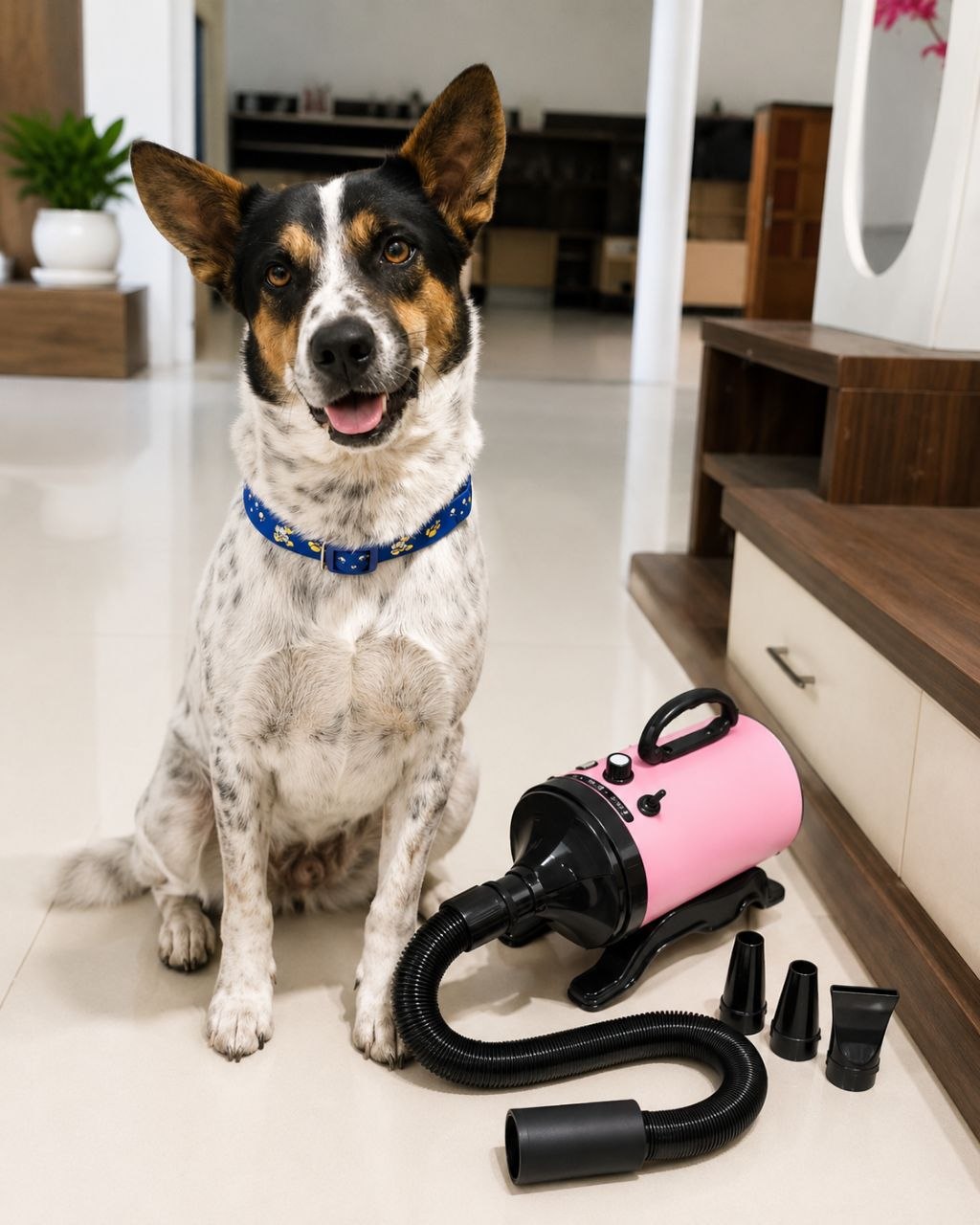 เครื่องเป่าขนสัตว์เลี้ยง 6800W เหมาะสุนัขแมว เสียงเบา นัมน้อย
